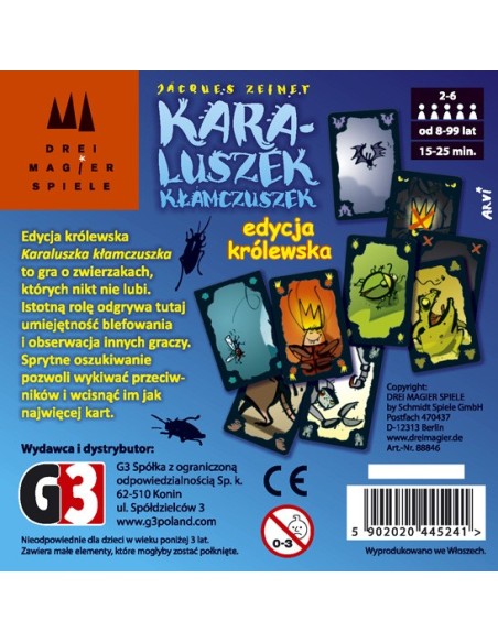Karaluszek kłamczuszek (edycja królewska) Karciane G3