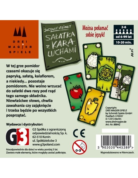 Sałatka z karaluchami (edycja polska) Karciane G3