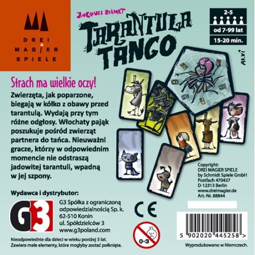 Tarantula tango (edycja polska) Karciane G3