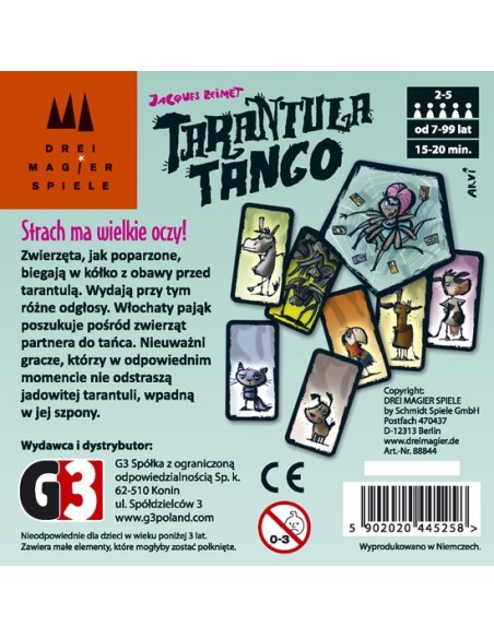 Tarantula tango (edycja polska) Karciane G3