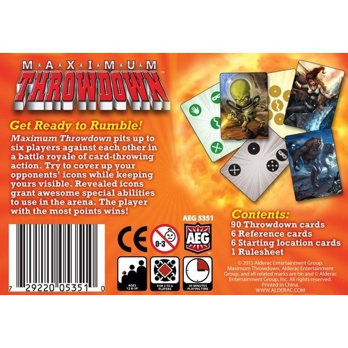 Maximum Throwdown Karciane Alderac Entertainment Group