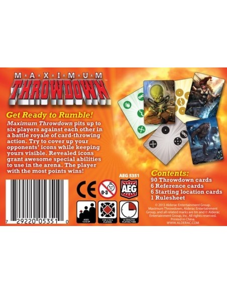 Maximum Throwdown Karciane Alderac Entertainment Group