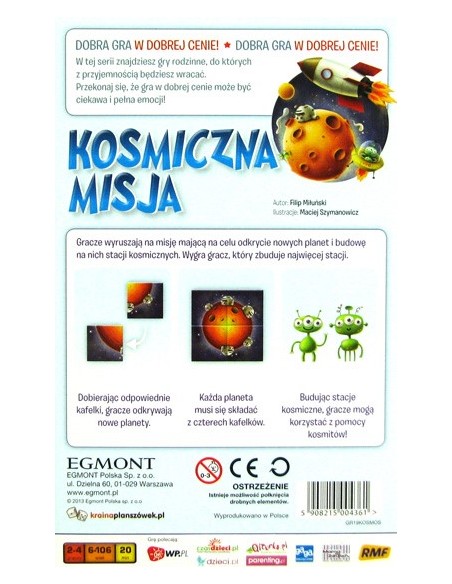 Kosmiczna misja Dla dzieci Egmont