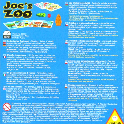 Joe's Zoo Karciane Piatnik Joe's Zoo Karciane Piatnik