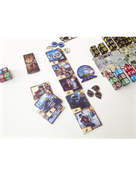 The Curse of The Blac Dice Przygodowe Board and Dice