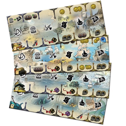 The Curse of The Blac Dice Przygodowe Board and Dice