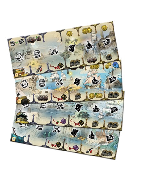 The Curse of The Blac Dice Przygodowe Board and Dice