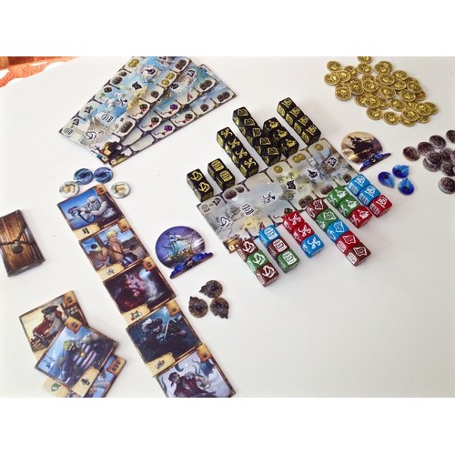 The Curse of The Blac Dice Przygodowe Board and Dice