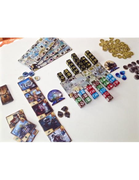 The Curse of The Blac Dice Przygodowe Board and Dice