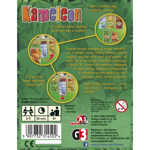 Kameleon (Wydanie Jubileuszowe) Gry Planszowe G3