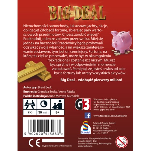 Big Deal ( Edycja Polska) Karciane G3