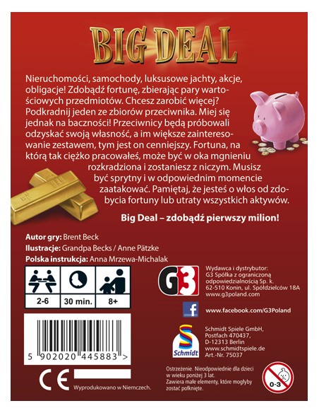 Big Deal ( Edycja Polska) Karciane G3