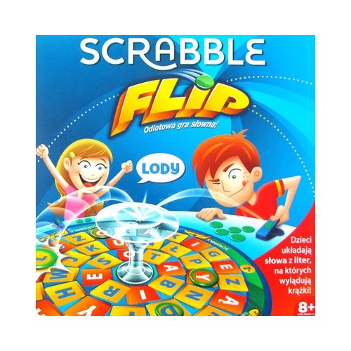 Scrabble Flip (wersja polska) Słowne i Liczbowe Mattel