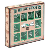 Łamigłówki metalowe 10 szt. ZESTAW ZIELONY Eureka! 3d Puzzle Eureka 3D