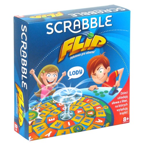 Scrabble Flip (wersja polska) Słowne i Liczbowe Mattel