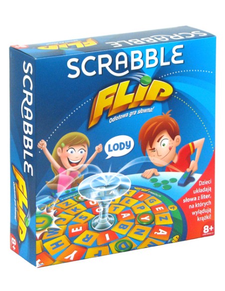 Scrabble Flip (wersja polska) Słowne i Liczbowe Mattel