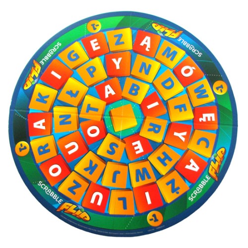 Scrabble Flip (wersja polska) Słowne i Liczbowe Mattel