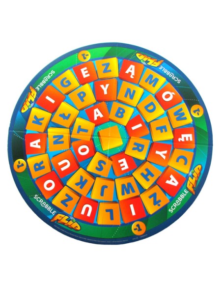 Scrabble Flip (wersja polska) Słowne i Liczbowe Mattel