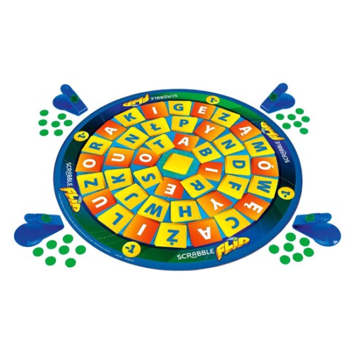 Scrabble Flip (wersja polska) Słowne i Liczbowe Mattel