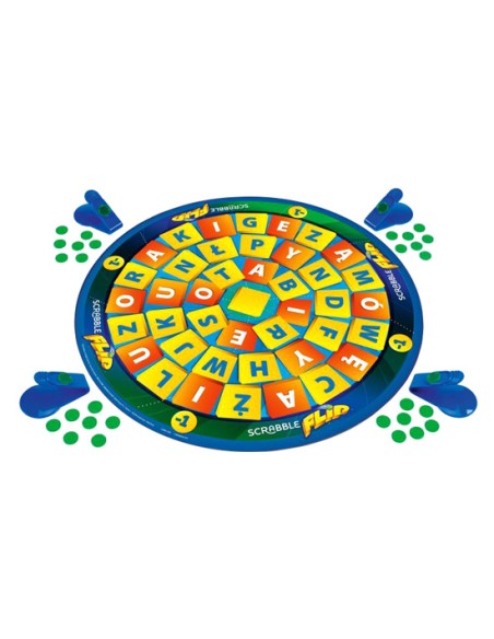 Scrabble Flip (wersja polska) Słowne i Liczbowe Mattel