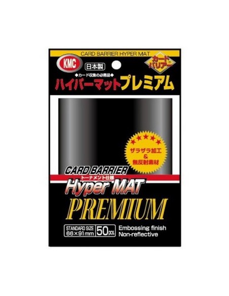 KMC Standard Sleeves - Hyper Mat Premium Black (50 Sleeves) Pozostałe KMC