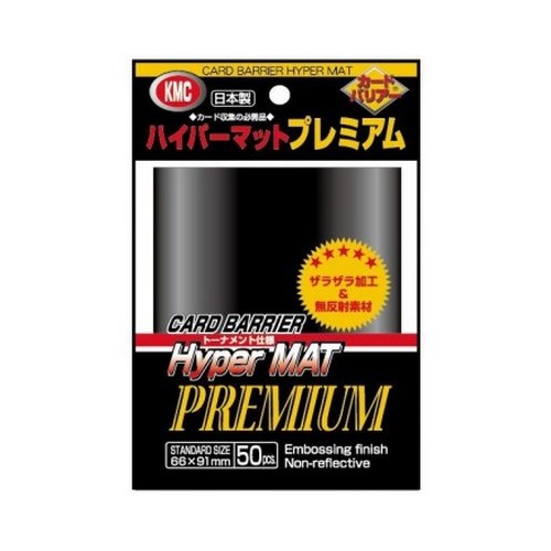 KMC Standard Sleeves - Hyper Mat Premium Black (50 Sleeves) Pozostałe KMC