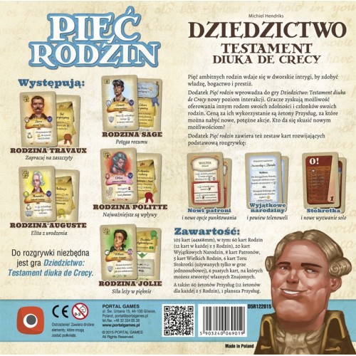 Dziedzictwo: 5 rodzin Dodatki do Gier Planszowych Portal