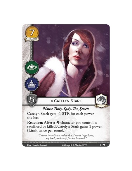 A Game of Thrones LCG SE: Wolves of the North Deluxe exspansion Fantasy Flight Games