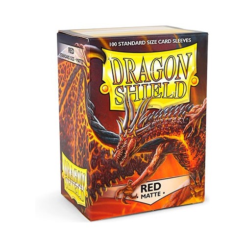 Dragon Shield Standard Sleeves - Matte Red (100 Sleeves) Do gier karcianych Arcane Tinmen