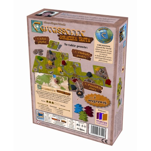 CARCASSONNE GORĄCZKA ZŁOTA Rodzinne Bard Centrum Gier