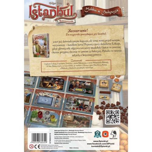 Istanbul (Istambuł edycja polska): Mokka & Bakszysz Pozostałe gry 2 Pionki