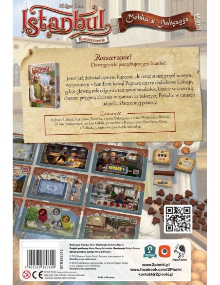 Istanbul (Istambuł edycja polska): Mokka & Bakszysz Pozostałe gry 2 Pionki