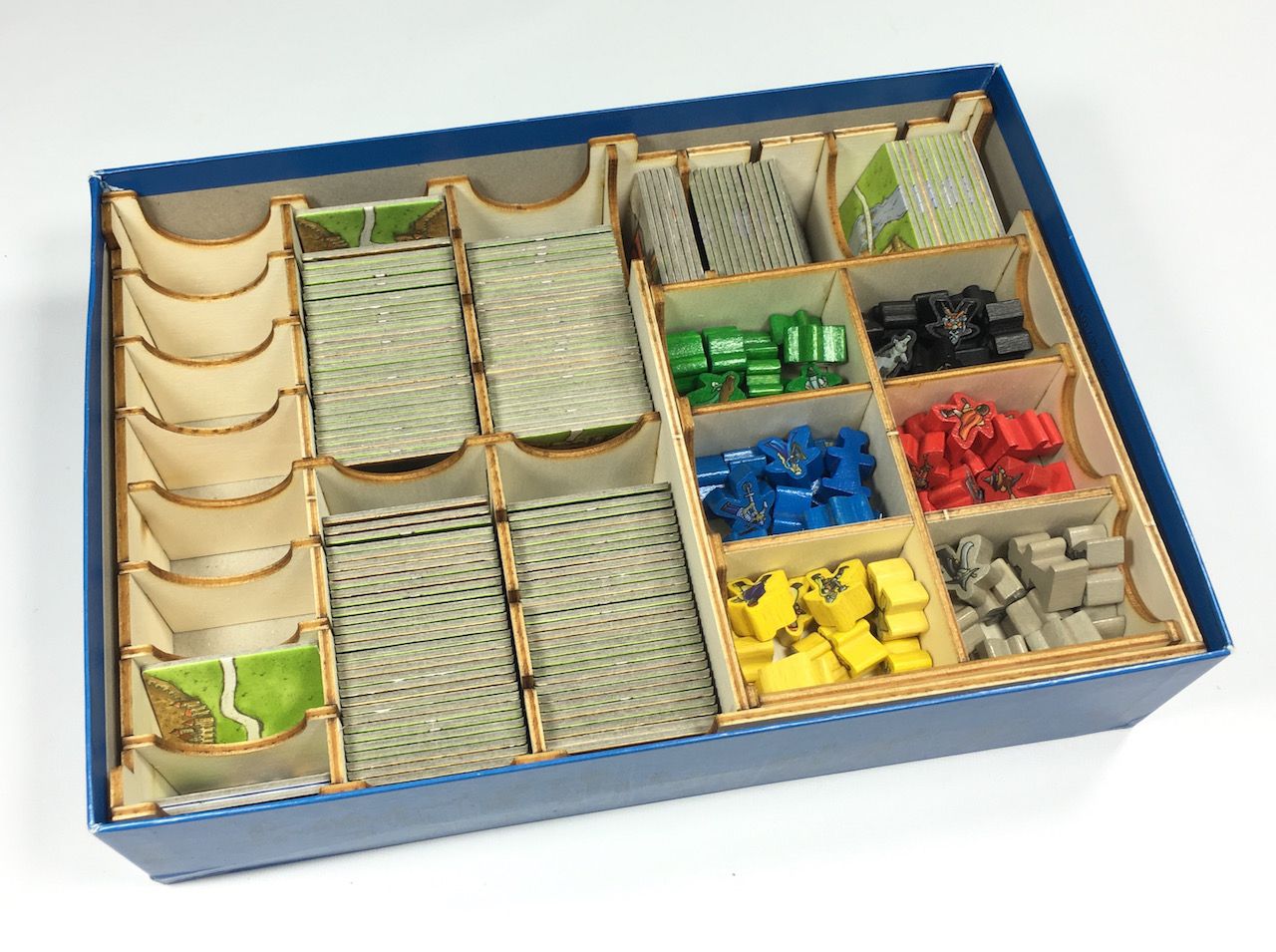 Geekmod - Drewniany insert pasujący do gry Carcassonne