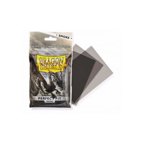 Dragon Shield Standard Perfect Fit Sleeves - Clear/Smoke (100 Sleeves) Do gier karcianych Arcane Tinmen