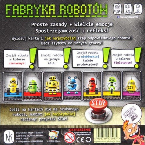 Fabryka robotów Karciane Nasza Księgarnia
