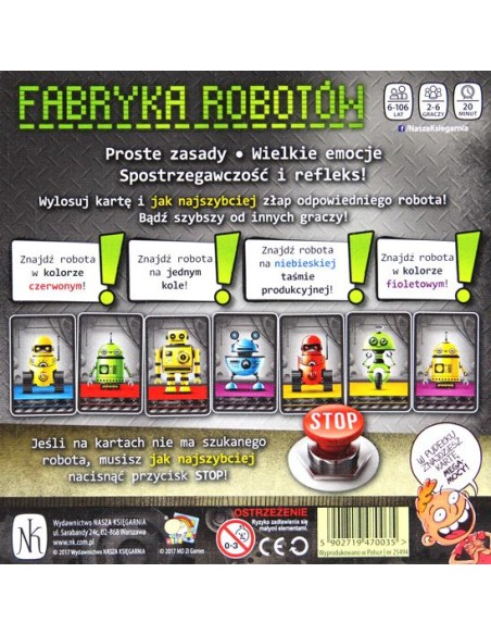 Fabryka robotów Karciane Nasza Księgarnia