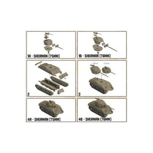 Tanks: USA - Sherman - Zestaw Dodatkowy Tanks Gale Force Nine