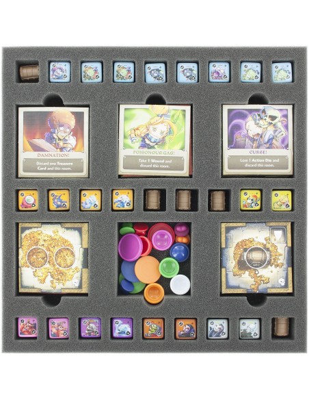 Gąbka do Masmorra: Dungeons of Arcadia - 33 compartments for dice and dungeon tiles Masmorra  Feldherr