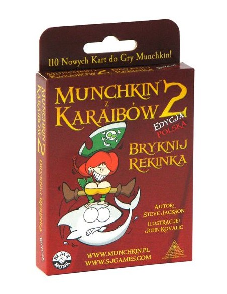 Munchkin z Karaibów 2 - Bryknij Rekinka Munchkin Black Monk