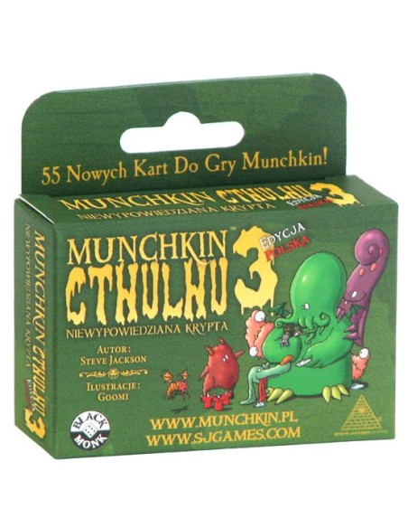 Munchkin Cthulhu 3 - Niewypowiedziana Krypta Munchkin Black Monk