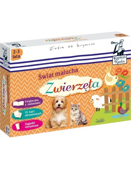 Kapitan Nauka: Świat malucha. Zwierzęta 2-3 lata Dla dzieci Edgard