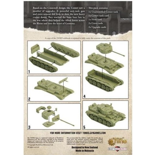 Tanks: Wielka Brytania - Comet - Zestaw Dodatkowy Tanks Gale Force Nine