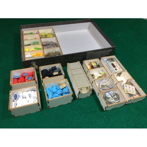 Geekmod - Drewniany insert pasujący do gry Clans of Caledonia Inserty i organizery GeekMod