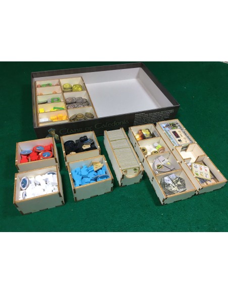 Geekmod - Drewniany insert pasujący do gry Clans of Caledonia Inserty i organizery GeekMod