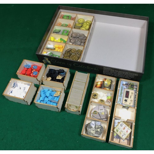 Geekmod - Drewniany insert pasujący do gry Clans of Caledonia Inserty i organizery GeekMod