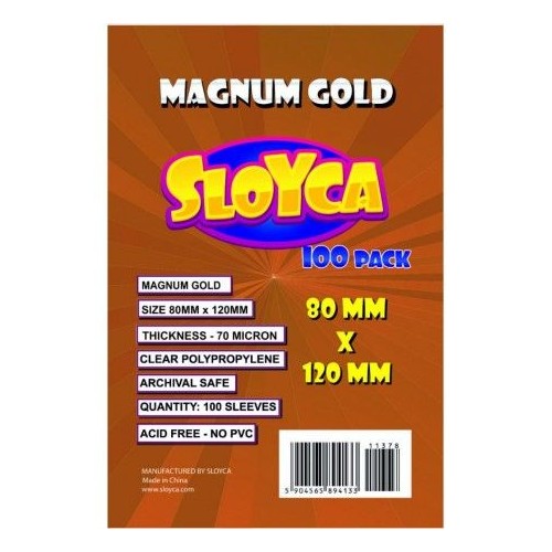 SLOYCA Koszulki Magnum Gold (80x120mm) 100 szt. Sloyca Sloyca