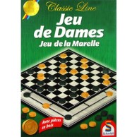 Warcaby - Młynek - z pionkami z drewna (Linia klasyczna) Dla dwojga Schmidt Spiele