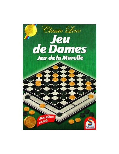 Warcaby - Młynek - z pionkami z drewna (Linia klasyczna) Dla dwojga Schmidt Spiele