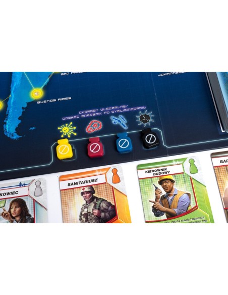 Pandemia (polska edycja Pandemic) Gry dla jednego gracza Lacerta Pandemia (polska edycja Pandemic) Gry dla jednego gracza Lacerta