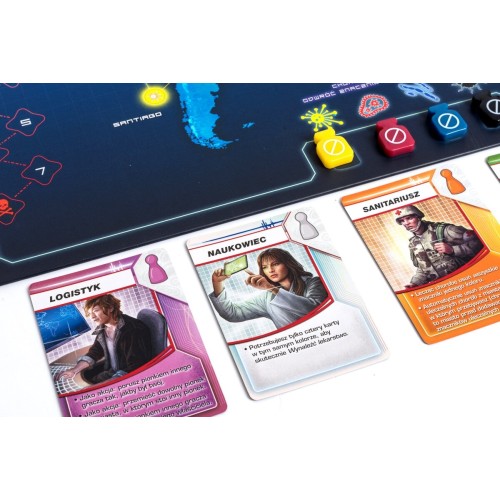 Pandemia (polska edycja Pandemic) Gry dla jednego gracza Lacerta Pandemia (polska edycja Pandemic) Gry dla jednego gracza Lacerta